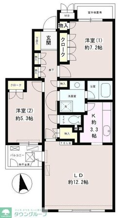 スクエア高円寺の物件間取画像